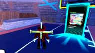 The door to Superstar Racers (Image via Roblox)